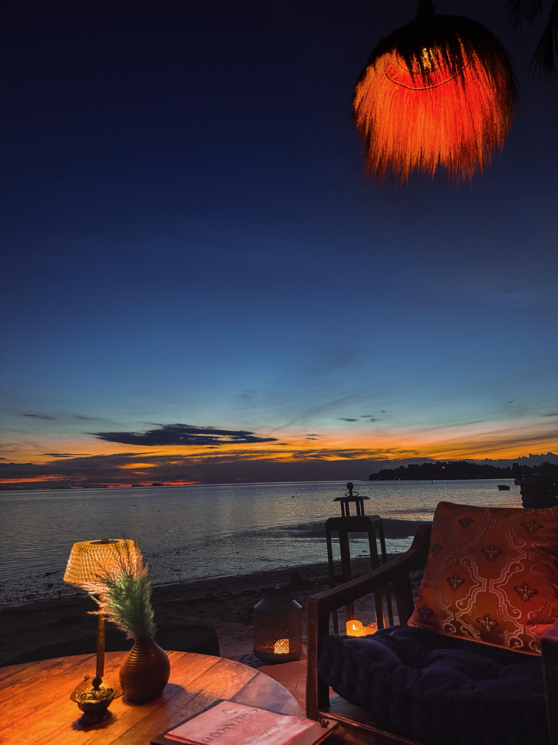 Abend am Meer auf Koh Phangan